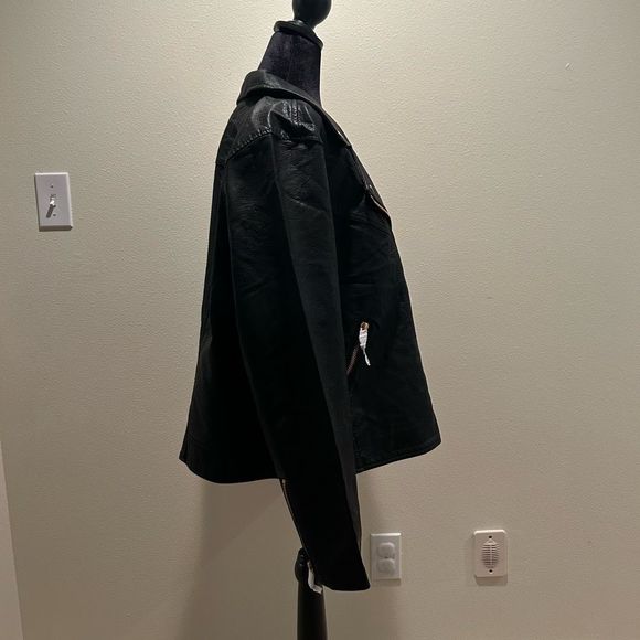 NWT 2X BLANKNYC Faux Leather Jacket Black - Picture 8 of 10